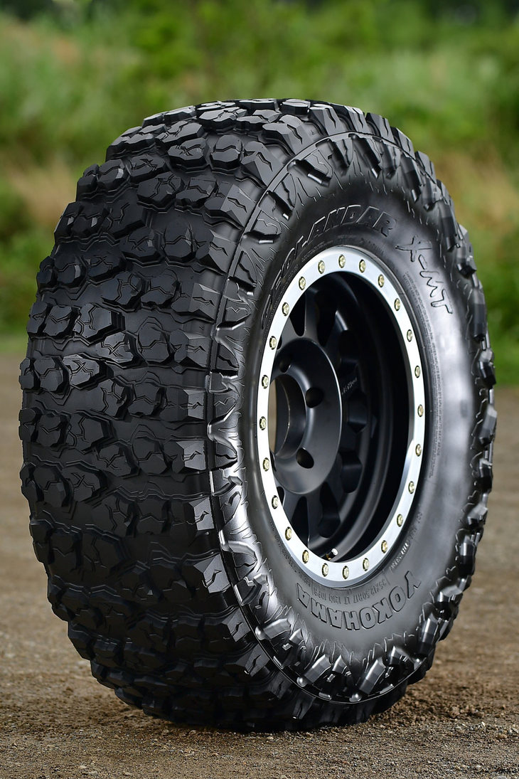ヨコハマ製オフロードタイヤの中でも、特にデザインと走破性能に特化した「ジオランダーX-MT」。2018年秋の日本導入が予定されている。