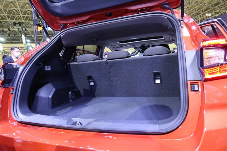 スバル・インプレッサ プロトタイプ STIパーツ装着車（ラゲッジスペース）