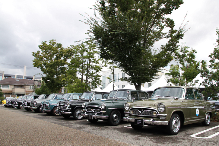 会場に展示された歴代「クラウン」