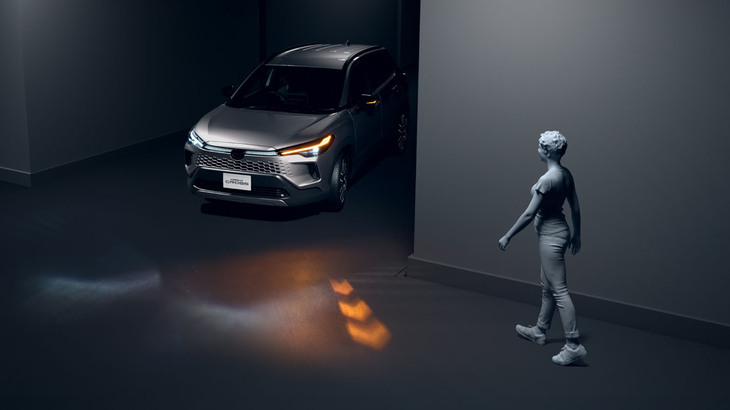 新機能「シグナルロードプロジェクション」の作動イメージ。