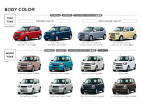 ボディーカラーは全12タイプから選べるようになった。