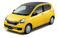 「スバル・プレオ プラス」の特別仕様車「Black Edition」。写真は「2トーンカラー」仕様車。