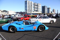 コンクールデレガンスにちなんだ特別展示。手前は69年日本グランプリに出走した、いすゞ初のプロトタイプスポーツである「いすゞR6」。いすゞ117クーペやベレット1600GTRに積まれたのと基本的に同じDOHC1.6リッターエンジンをミドシップする。奥は「日野コンテッサ1300クーペ」の派生モデルとして、66年にわずか20台だけ作られたという「コンテッサ1300クーペL」。「L」は「ライトウェイト」の意味で、薄板鋼板などで軽量化されたボディを持つレース用のホモロゲーションモデル。
