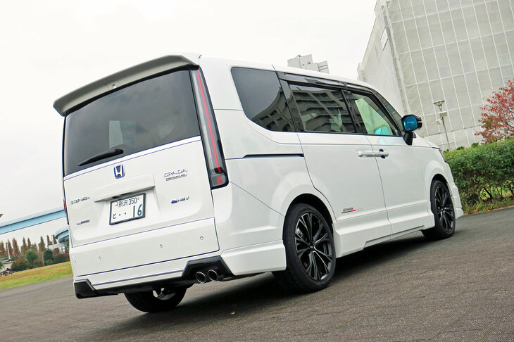 ホンダ・ステップワゴンe：HEVスパーダ プレミアムライン 無限パーツ装着車（エクステリア）