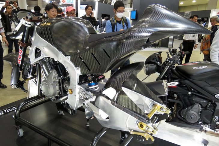 MotoGP Moto2にシャシーを供給するエヌ・ティー・エスの「N7T1」Moto2シャシー。