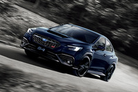 2024年12月に登場した「WRX S4」のアプライドE型。写真のボディーカラーは「ギャラクシーパープル・パール」と呼ばれるもので、アプライドE型の登場時に新設定された。