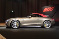 空力性能も徹底追求したという「メルセデスAMG SL」。空気抵抗を示すCd値は0.31と公表されている。