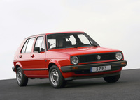 1983年にフルモデルチェンジした2代目「ゴルフ」、通称ゴルフ2。ボディーはひとまわり大きくなって角がとれたが、ひと目でゴルフとわかるデザインである。