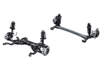 サスペンションは前がマクファーソンストラット式、リアがトーションビーム式。高剛性のボディーに合わせてジオメトリーを最適化しており、接地感のあるフラットな走りを追求している。