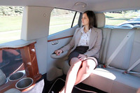 最初に乗車したクリスタル・セラーノさんによれば、「まさにリムジン」な乗り心地とか。