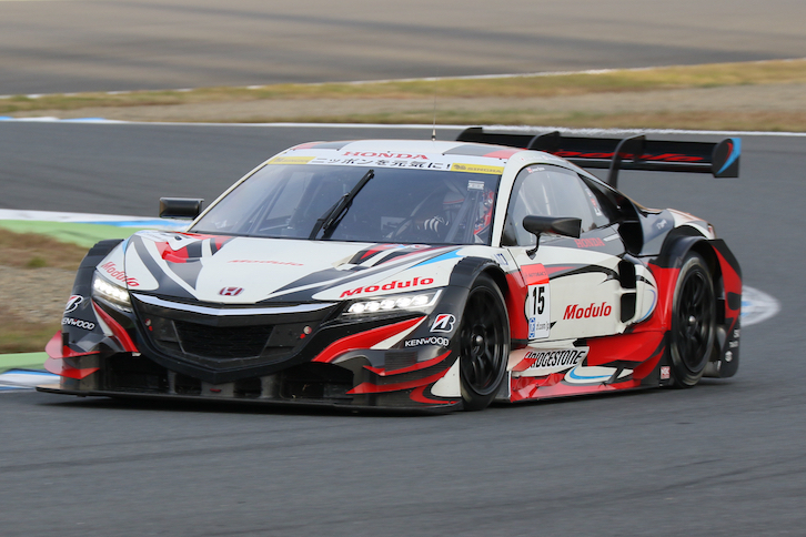 「Drago Modulo NSX-CONCEPT」をドライブするのは、F1ドライバーのジェンソン・バトン選手。来季、日本のSUPER GTに参戦してくれるとうれしいのだが。