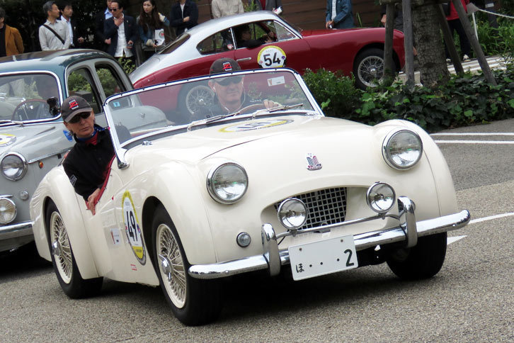 1952年式「トライアンフTR2」。世界的な人気を博した、トライアンフ・ロードスターの元祖。