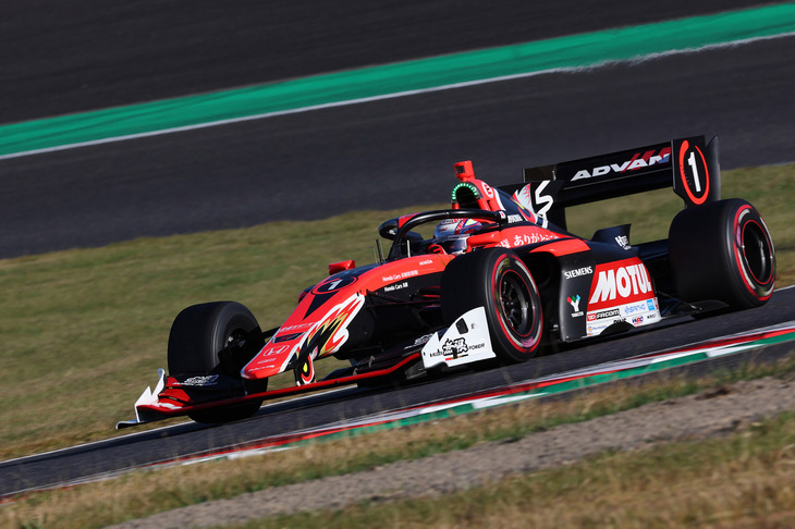 2022年のスーパーフォーミュラで野尻智紀選手がドライブした「TEAM MUGEN MOTUL SF19」。