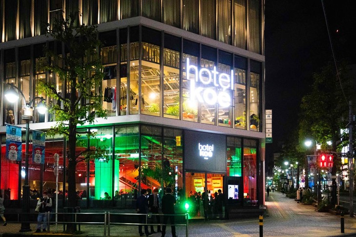「Lamborghini Night」の会場となった渋谷の「hotel koē tokyo」。