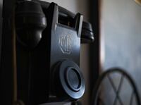 MGのオフィスで使われていた電話機。