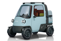 同じく「ジャパンモビリティショー2025」より、ダイハツの「ミゼットX」。過去に当連載でも触れたとおり、ほかのダイハツのショーカーともども、渕野氏が（ついでにwebCGほったも）高く評価した一台だ。