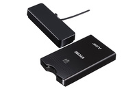 「NR-MZ200」シリーズと連動するETC2.0車載機「EP-B016SRBW」。横長の黒いボックスはETCアンテナと高度化光ビーコンを一体化したもの。これでETC2.0時代にフル対応できる。（オープン価格／2017年1月中旬発売予定）