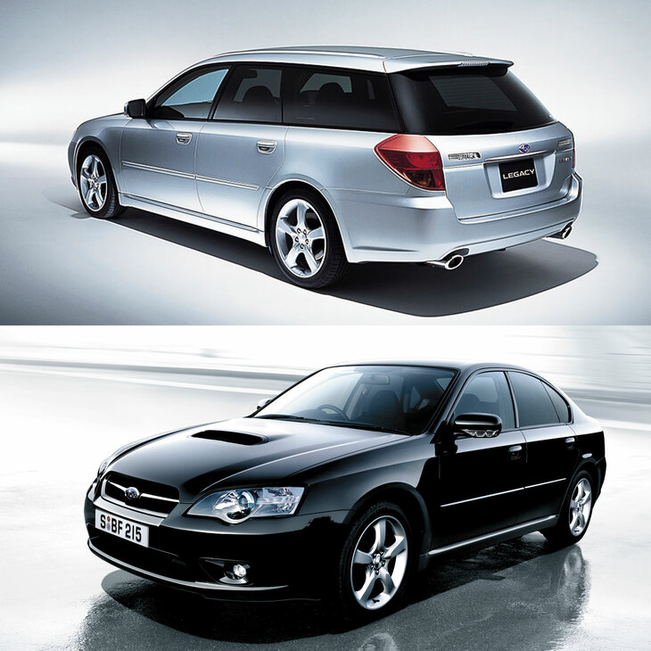 webCGほったが、近年のスバル車で最もデザインがすばらしいと思っているのは、ベタだが4代目「レガシィ ツーリングワゴン／B4」である。