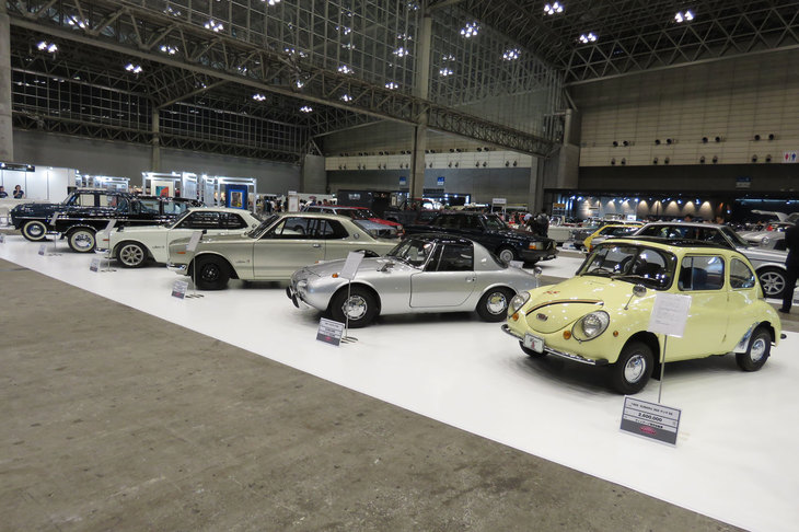 ヴィンテージ宮田自動車の出展ブースの様子。