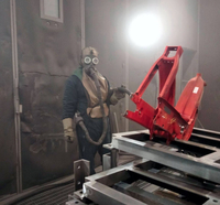 古いフレームの清掃行程。