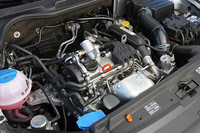 新開発の1.2リッター直噴ターボユニットは、105psと17.8kgmを発生する。