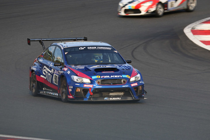 ニュルブルクリンク24時間耐久レースに参戦した「SUBARU WRX STI NBRチャレンジ2018」。