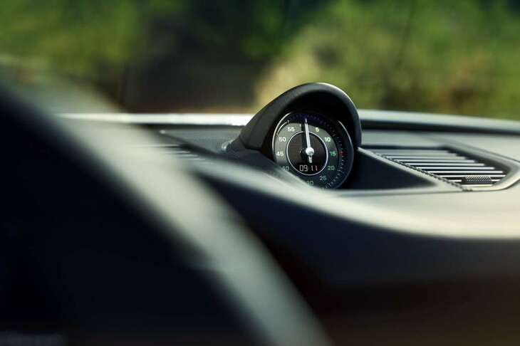 ポルシェ911スポーツクラシック（ダッシュボード上のクロック）