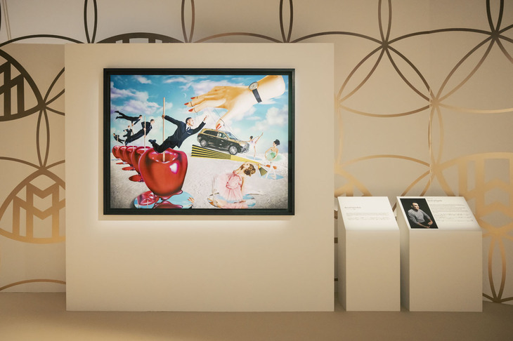 「マイバッハSLモノグラムシリーズ」の発表イベント会場の様子。