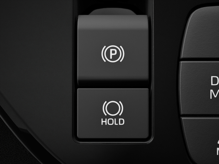 電動パーキングブレーキ・オートホールド機能も全車に標準装備だ。