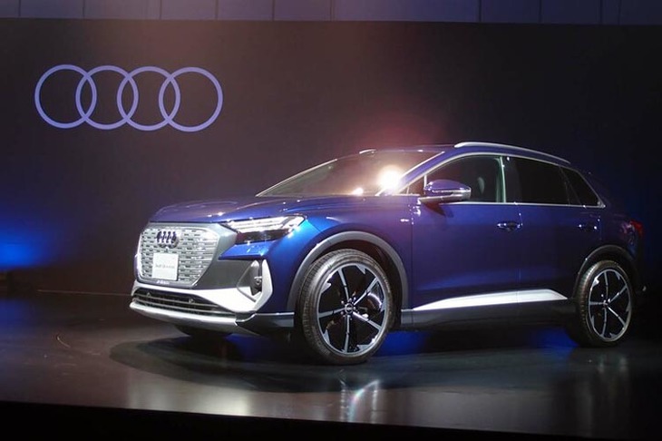 2022年内の発売が予定されているアウディの新型EV「Q4 40 e-tron Sライン」。