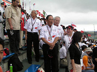 トヨタ、張富士夫社長、齋藤明彦副社長までいらっしゃいました。やっぱ地元、気合入ってます。