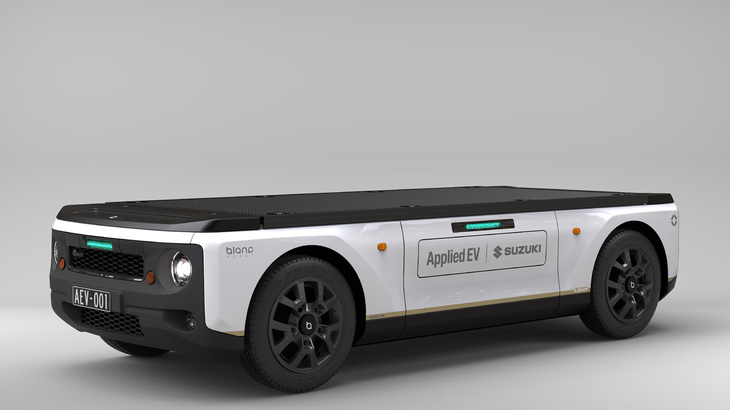 Applied EVの自動運転電動台車。