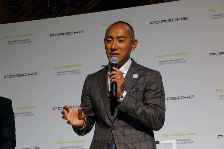 市川海老蔵さんはさまざまなポルシェ車を乗り継いできた熱心なユーザーでもある。