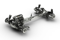 こちらは、次期型「ロードスター」に採用される「SKYACTIV（スカイアクティブ）シャシー」のイメージ。
    
    