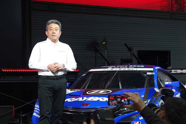 2019年シーズンの参戦体制とワークスドライバーを紹介した本田技研工業の山本雅史モータースポーツ部部長。