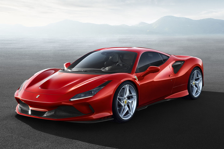 2019年のジュネーブモーターショーでお披露目された「フェラーリF8トリブート」。