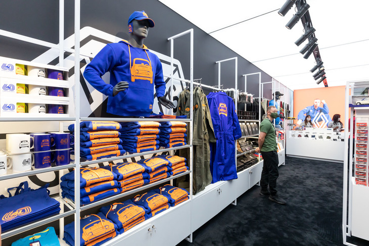 ルノーの展示エリアの様子。