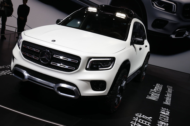 2019年の上海モーターショーで。「メルセデス・ベンツGLBコンセプト」。