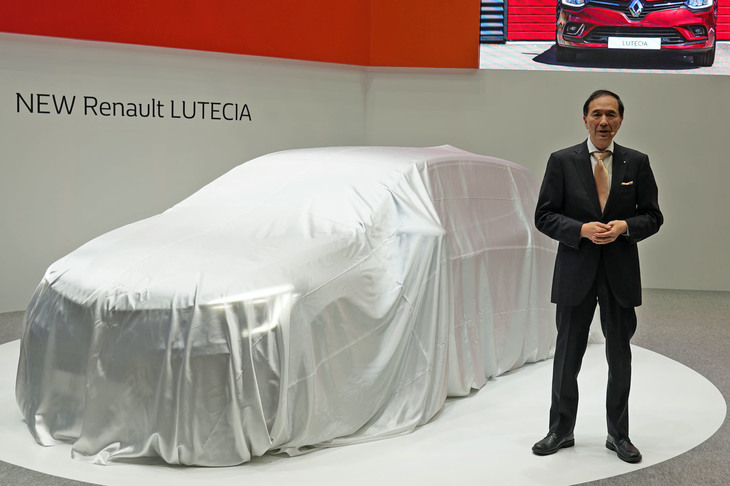 プレスカンファレンスでルノー・ジャポンの大極 司社長は「5代目の『ルーテシア』ですので、個人的にはルーテシア“サンク”と呼ばせていただきたい」と語った。