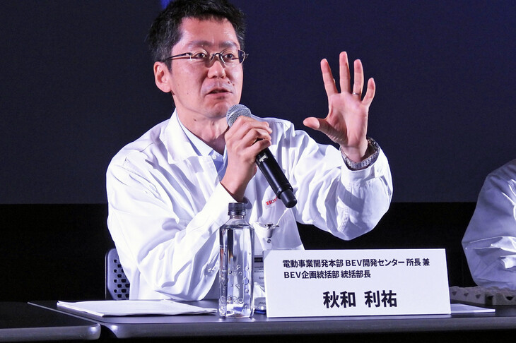 本田技研工業 電動事業開発本部 BEV開発センターの秋和利祐統括部長。