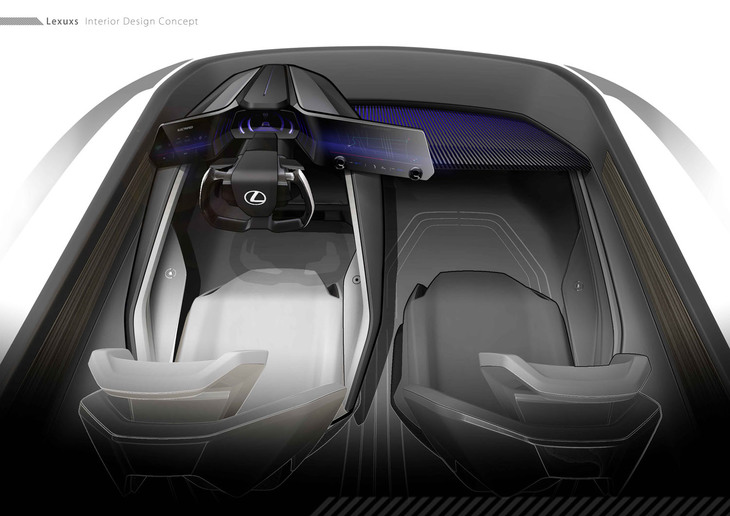 レクサスLF-Zエレクトリファイド（デザインスケッチ）