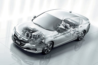 2013年12月に、個人ユーザー向けのリースが開始された「アコード プラグインハイブリッド」。400台限定で、価格は500万円だった。