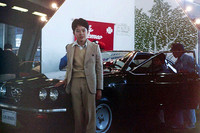 伊藤忠オートの「アルフェッタGTV」と。ボクはジウジアーロのデザインが好きだった。「278万円」という価格表が。