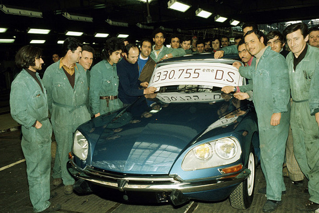 ジャヴェル工場から最後の「DS」ラインオフ。（写真＝Citroen Communication）