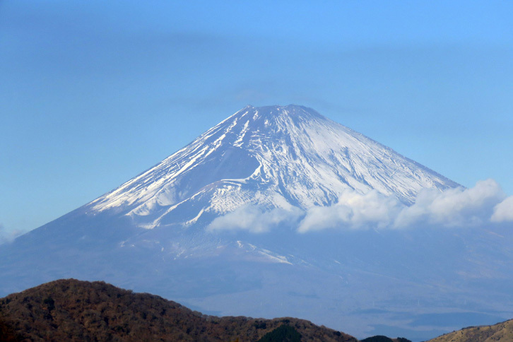 箱根ターンパイクの大観山スカイラウンジより。富士山がきれいだったのでちょいと記念撮影。