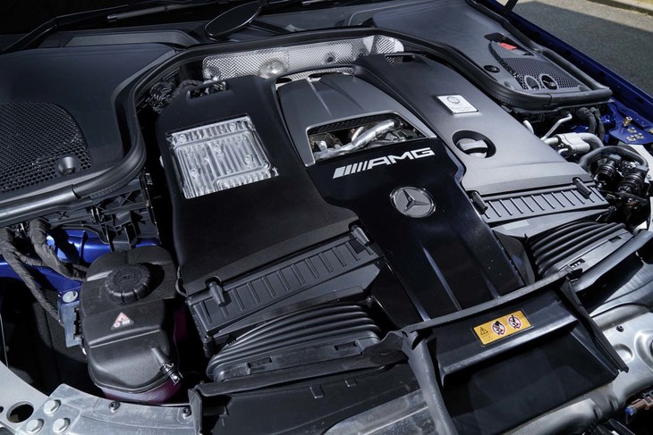 「AMG E63 S」のツインターボエンジンは最高出力612PSを発生。最大トルクは850N・m。