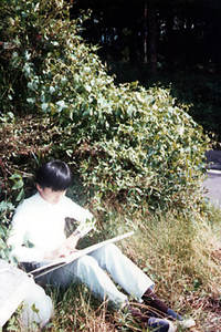 中学生の頃の筆者。