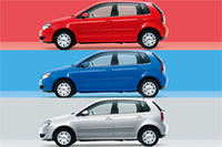 ボディカラーは、赤・青・銀の3色。