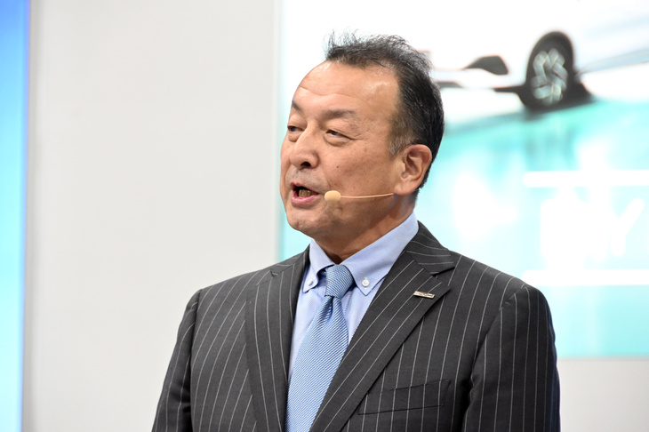 日本および世界におけるBYDの業績について語る東福寺氏。