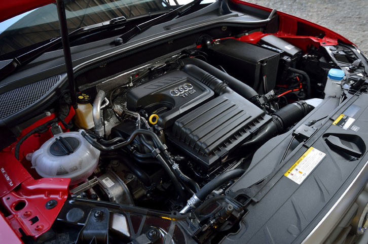 ベースモデル「Q2 1.4 TFSIシリンダーオンデマンド スポーツ」と同じ、1.4リッター直4ターボエンジン。燃費を向上させる気筒休止システムを搭載する。